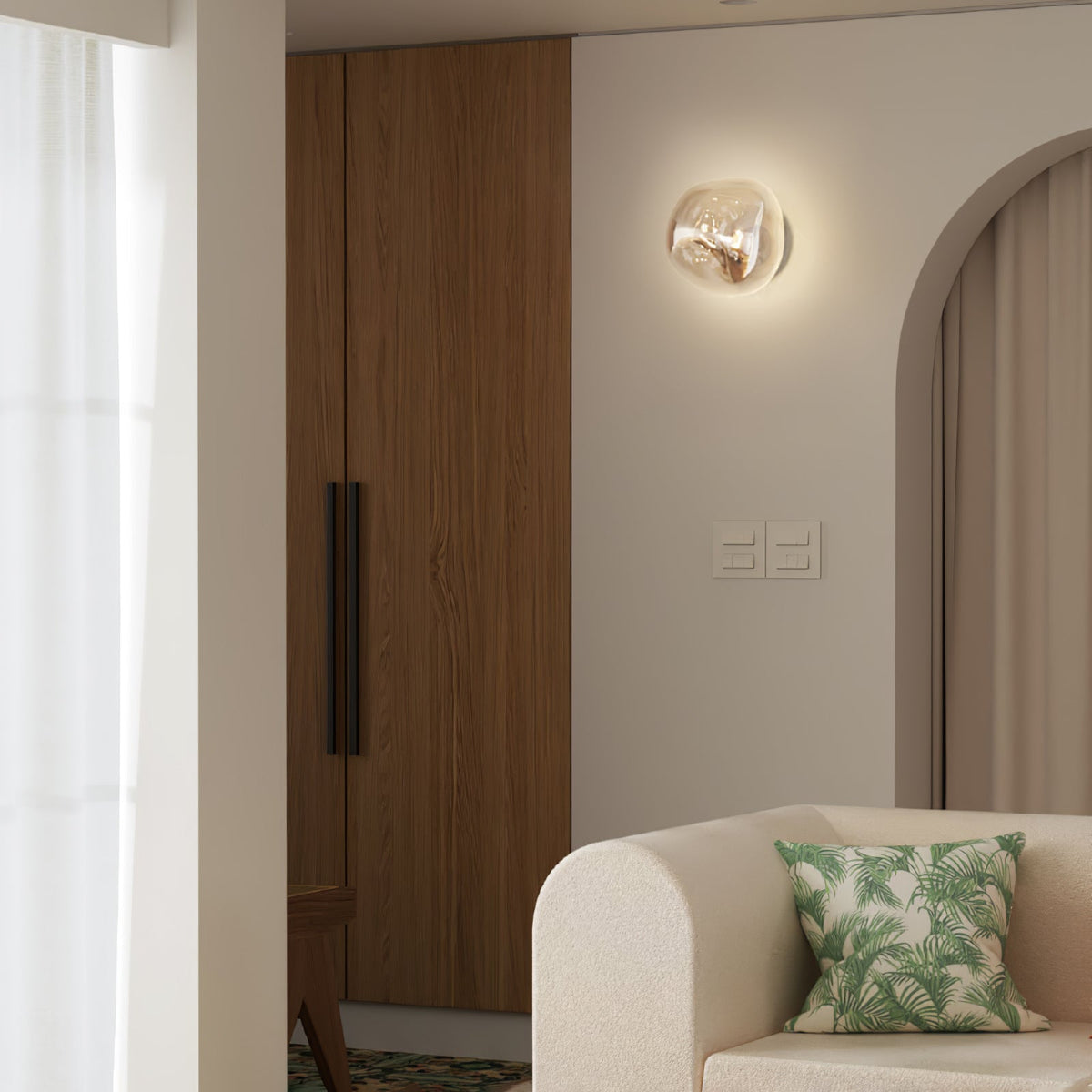 Lava Plug In Wall Lamp