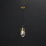 Lavilla Crystal Pendant Light in Brass for Modern Interiors
