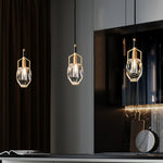 Lavilla Crystal Pendant Light in Brass for Modern Interiors