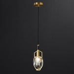Lavilla Crystal Pendant Light in Brass for Modern Interiors
