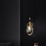 Lavilla Crystal Pendant Light in Brass for Modern Interiors