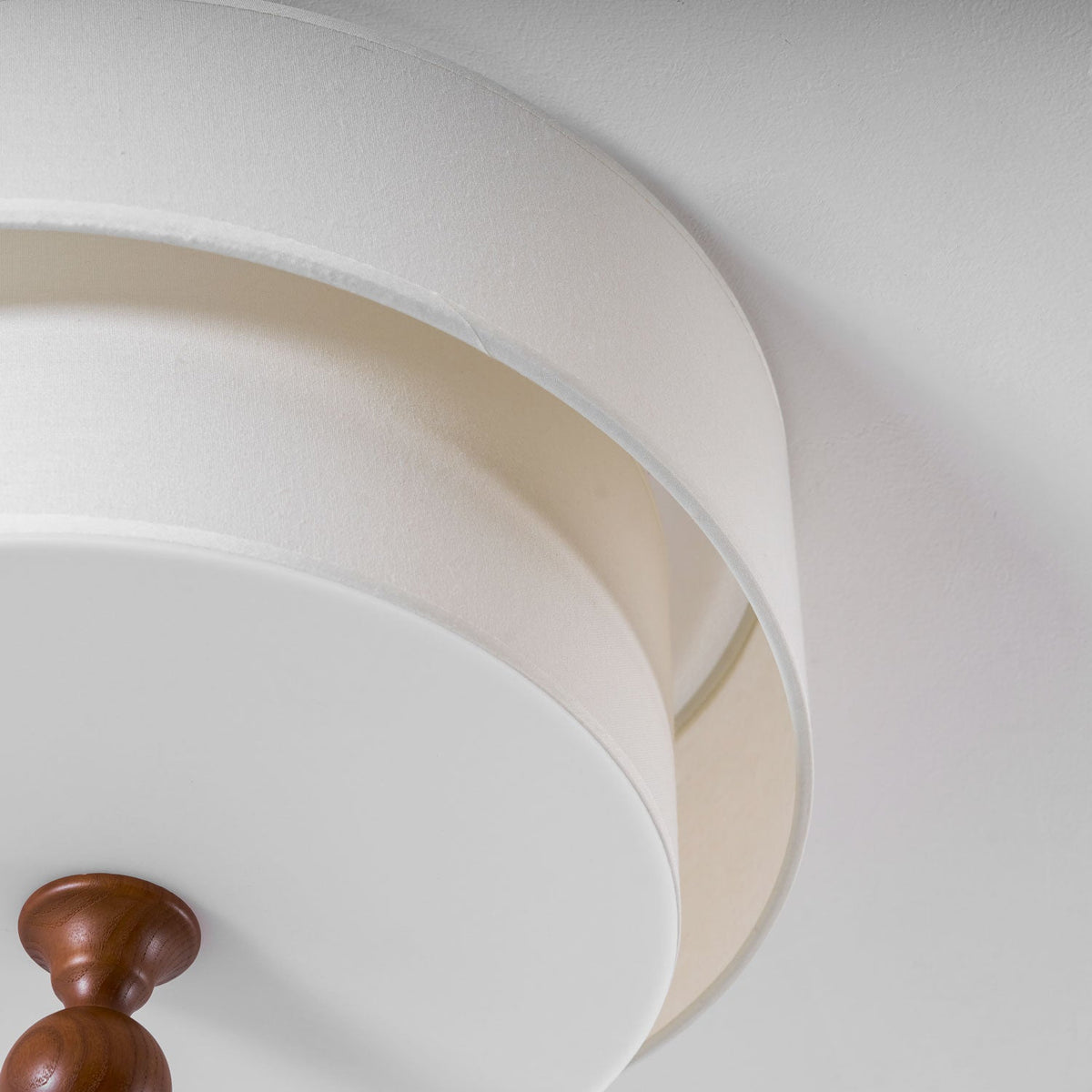 Layered Fabric Ceiling Light – Soft Diffused Glow for Modern Interiors