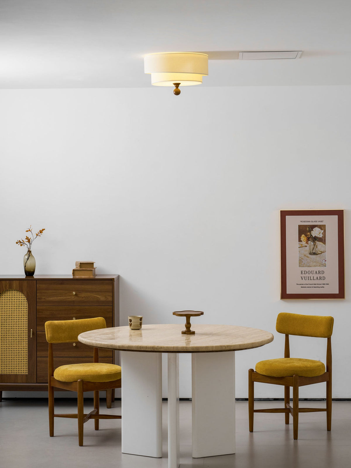 Layered Fabric Ceiling Light – Soft Diffused Glow for Modern Interiors