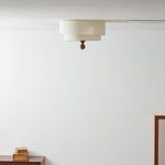 Layered Fabric Ceiling Light – Soft Diffused Glow for Modern Interiors