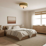 Layered Fabric Ceiling Light – Soft Diffused Glow for Modern Interiors