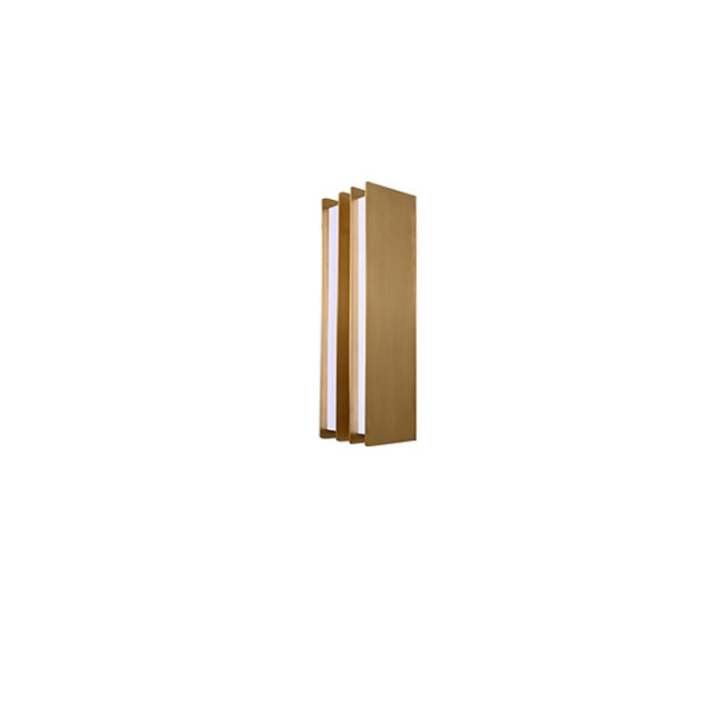 Layered Blade Brass LED Wall Sconce for Modern Interiors