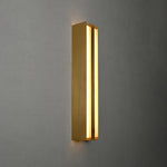 Layered Blade Brass LED Wall Sconce for Modern Interiors