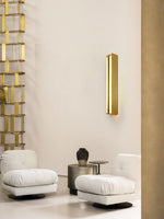 Layered Blade Brass LED Wall Sconce for Modern Interiors