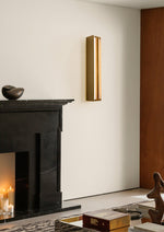 Layered Blade Brass LED Wall Sconce for Modern Interiors