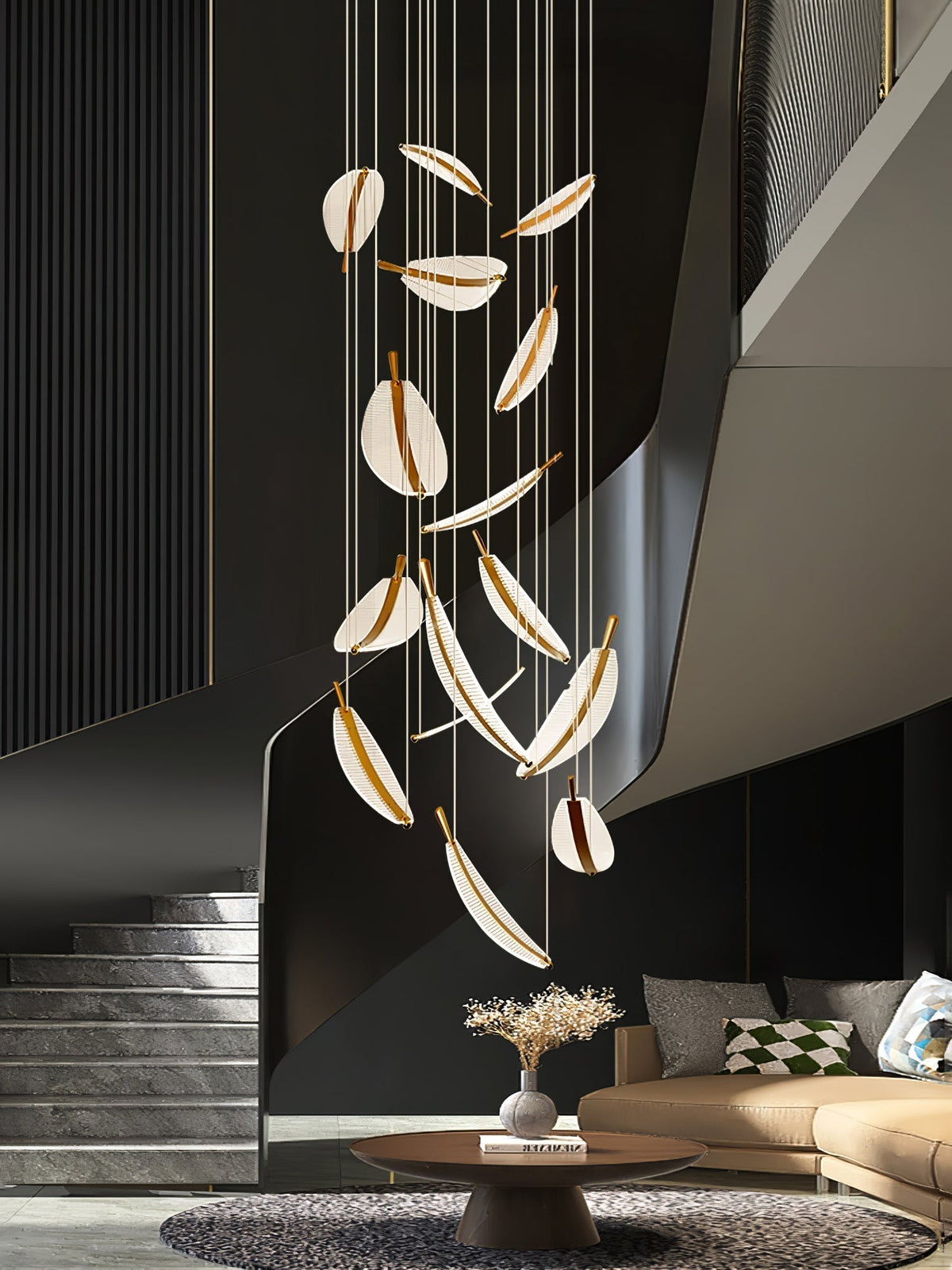 Leaf Led Chandelier
