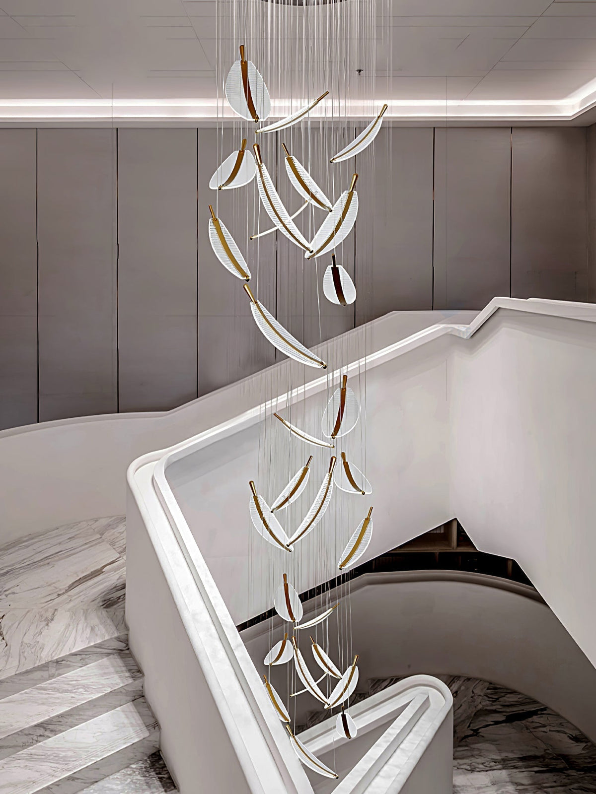 Leaf Led Chandelier