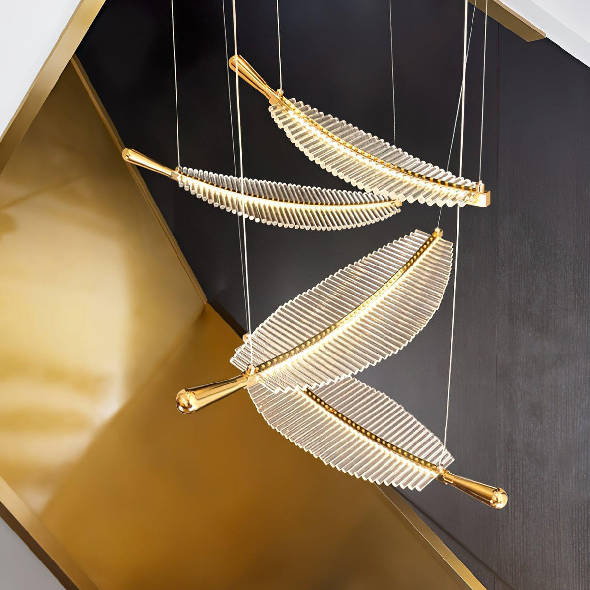 Leaf Led Chandelier