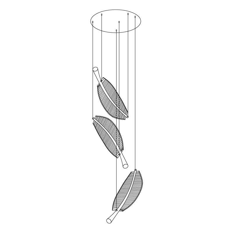 Leaf Led Chandelier