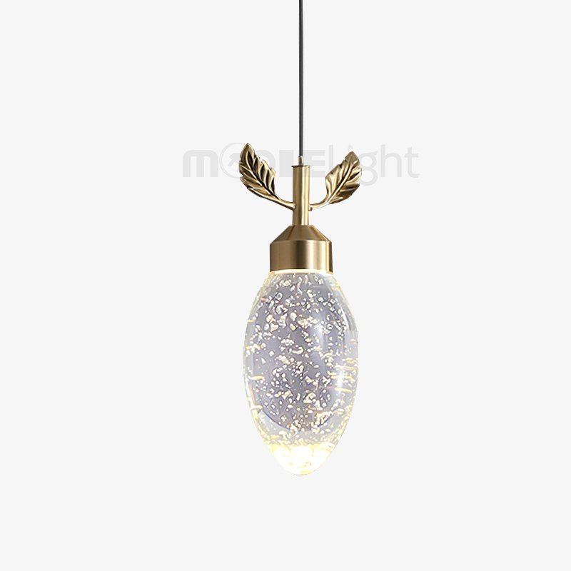 Leaves Water Drops Pendant Light