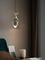 Leaves Water Drops Pendant Light