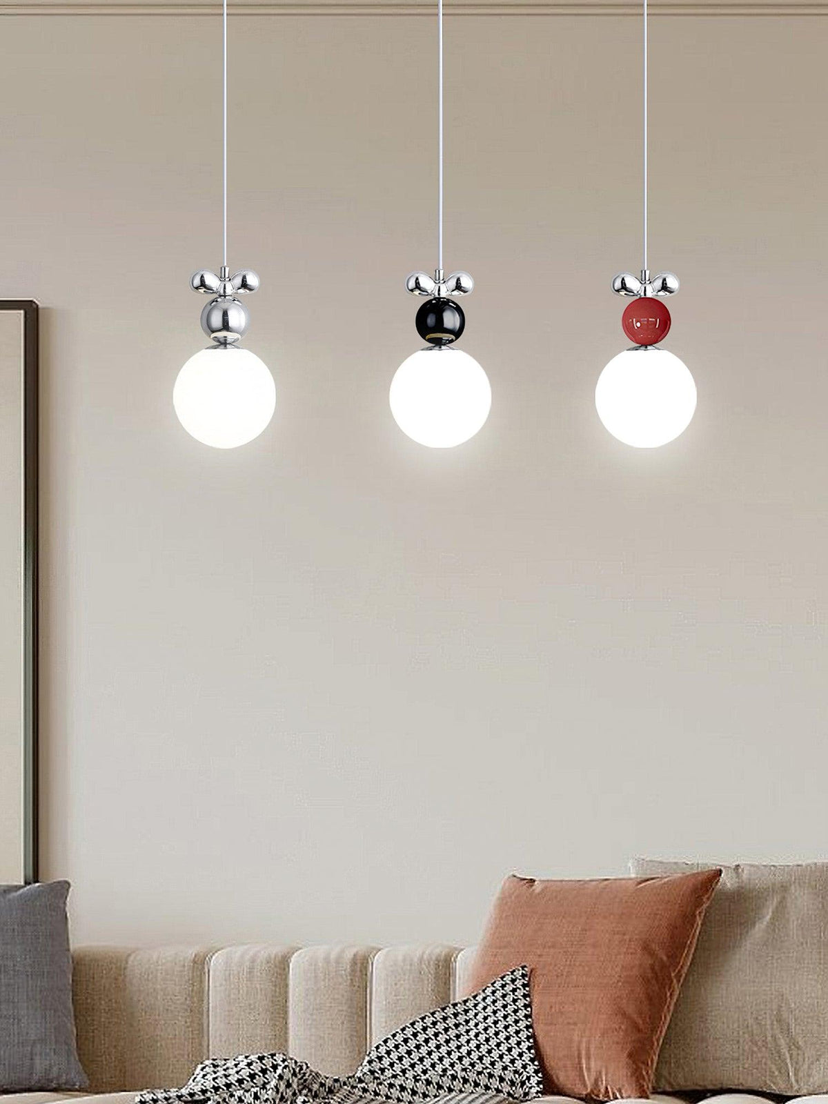 Laila Mini Pendant Light – Modern Acrylic & Metal Hanging Lamp for Bedroom, Dining, Kitchen