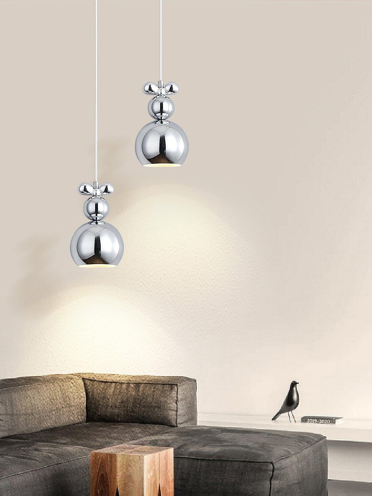 Laila Mini Pendant Light – Modern Acrylic & Metal Hanging Lamp for Bedroom, Dining, Kitchen