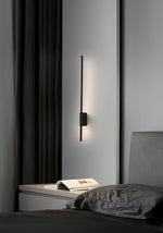 Leon Linear LED Wall Sconce in Black for Modern Interiors