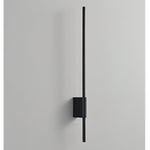 Leon Linear LED Wall Sconce in Black for Modern Interiors