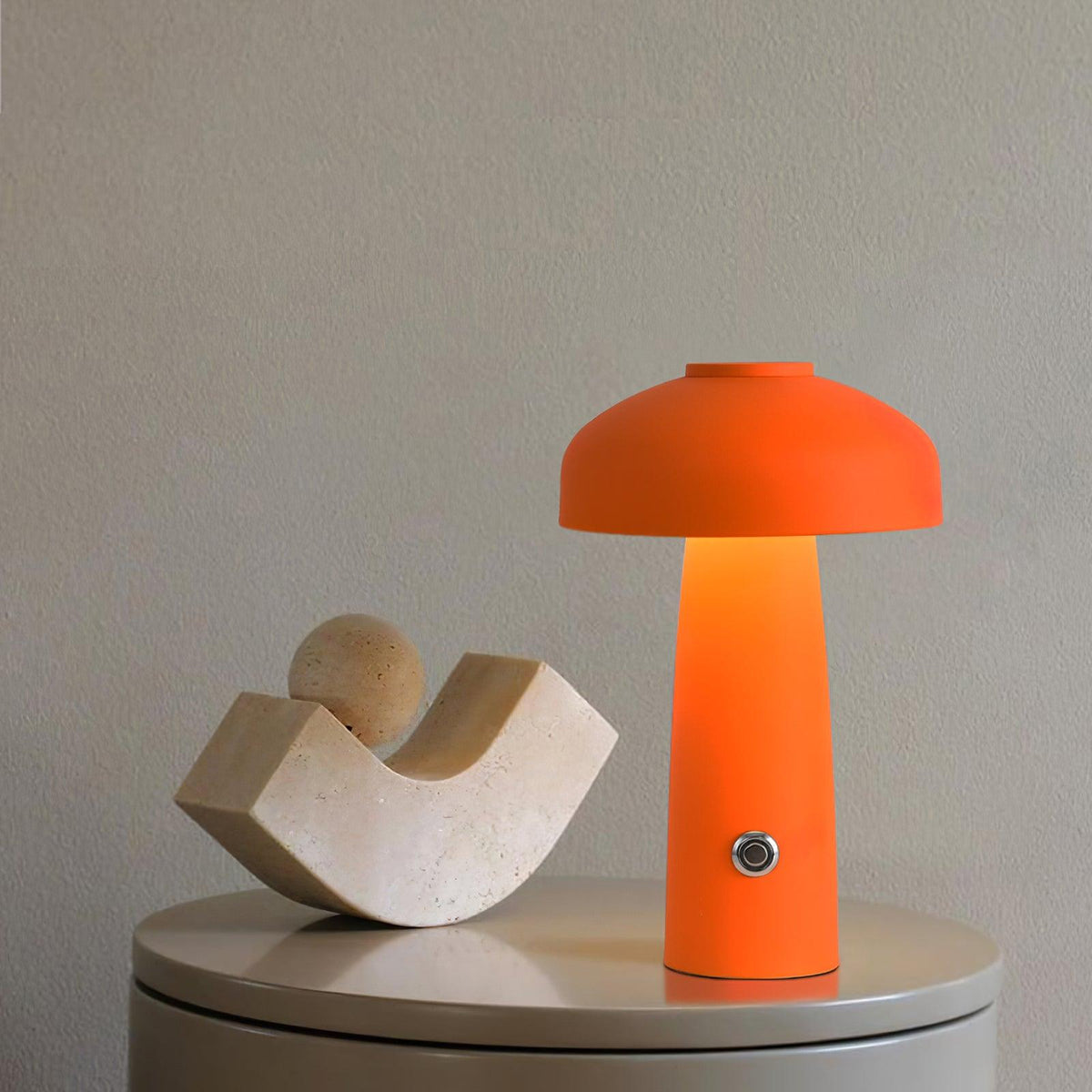 Leon Mushroom Built In Battery Table Lamp