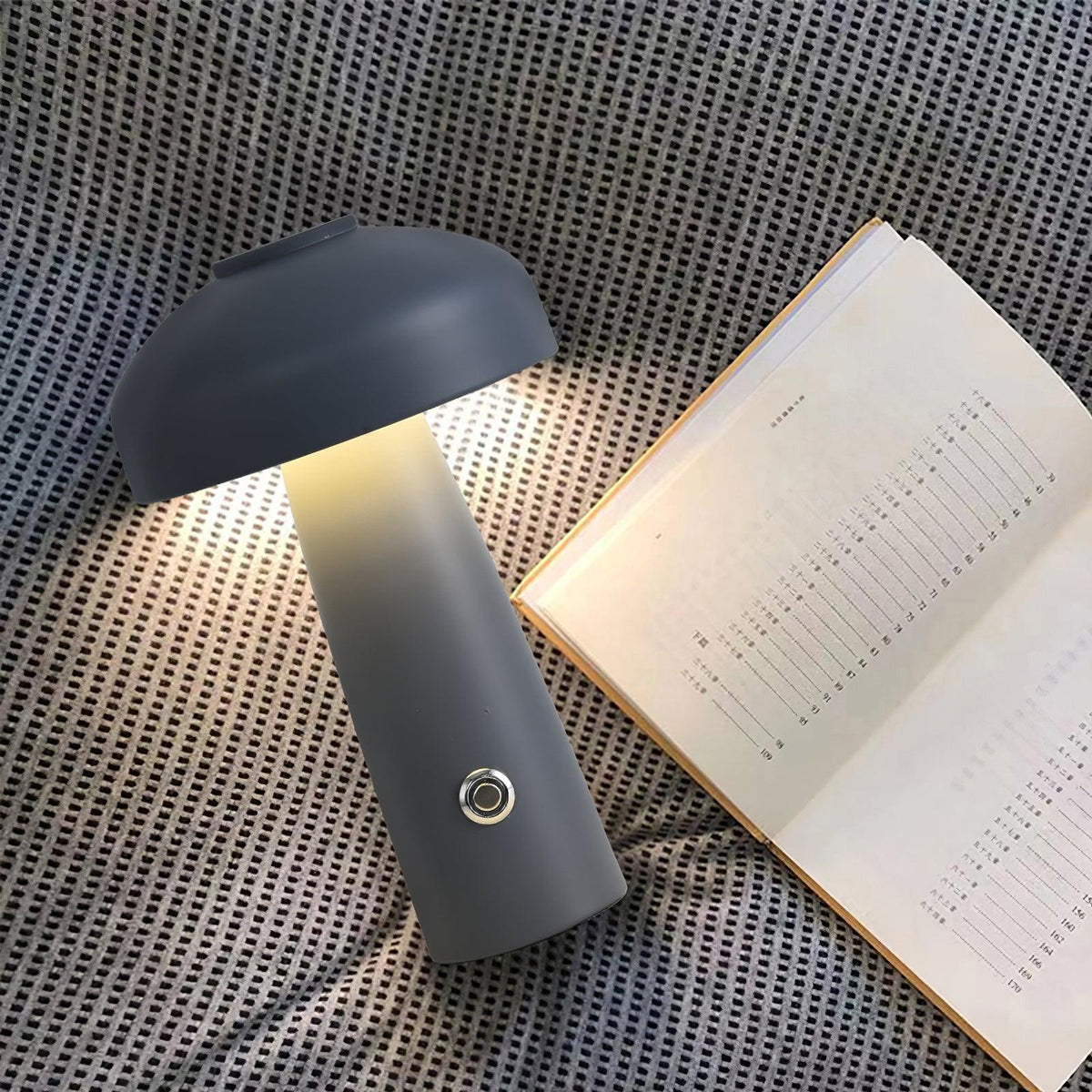 Leon Mushroom Built In Battery Table Lamp