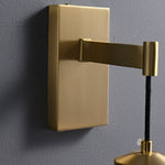 Leontine Brass Glass Teardrop Wall Sconce for Modern Interiors