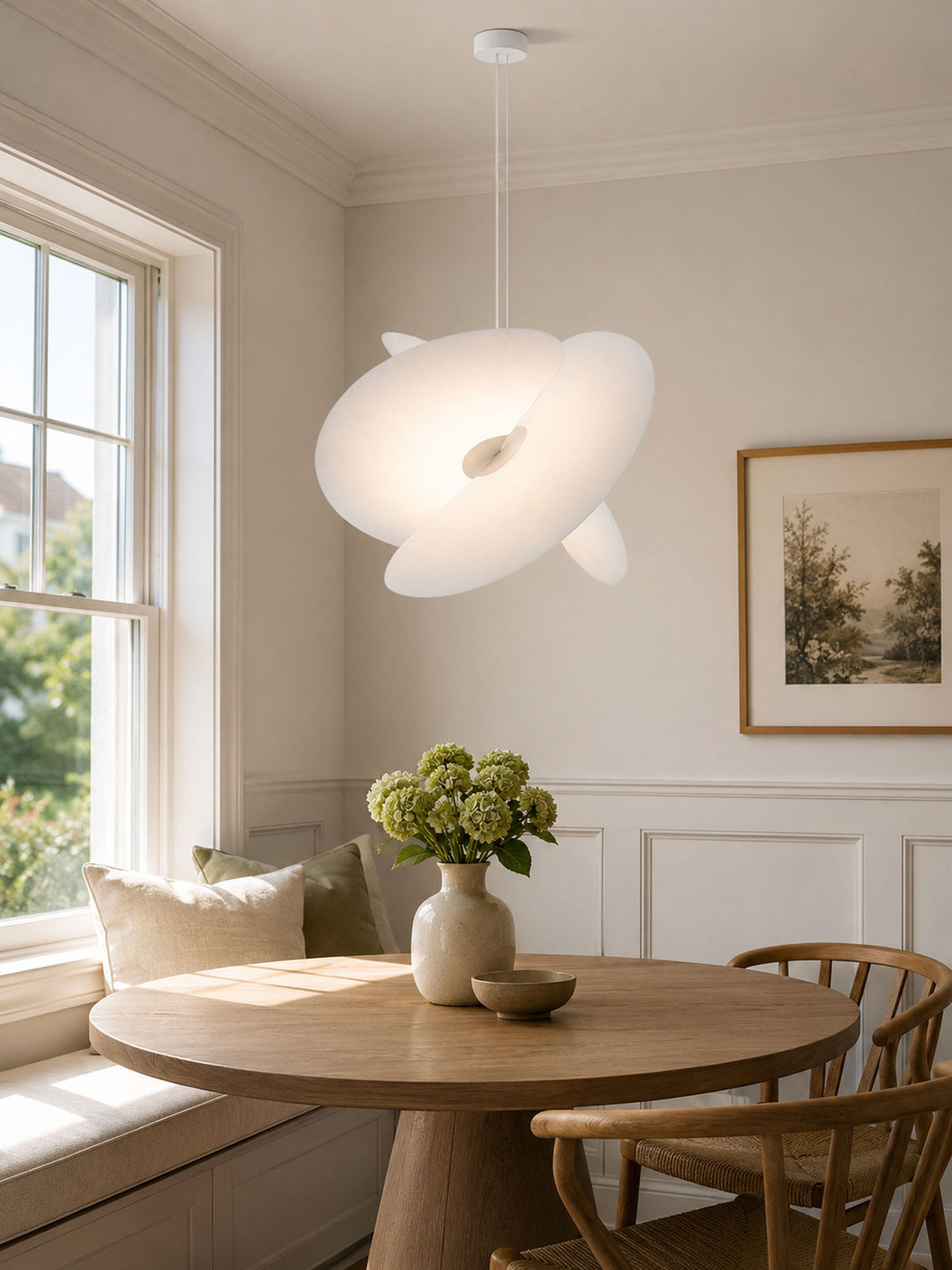 Modern Sail Pendant Light – Minimalist LED Ceiling Lamp for Dining Room & Living Room