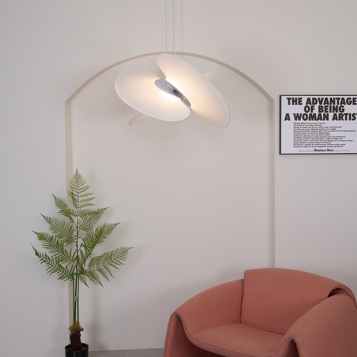 Modern Sail Pendant Light – Minimalist LED Ceiling Lamp for Dining Room & Living Room