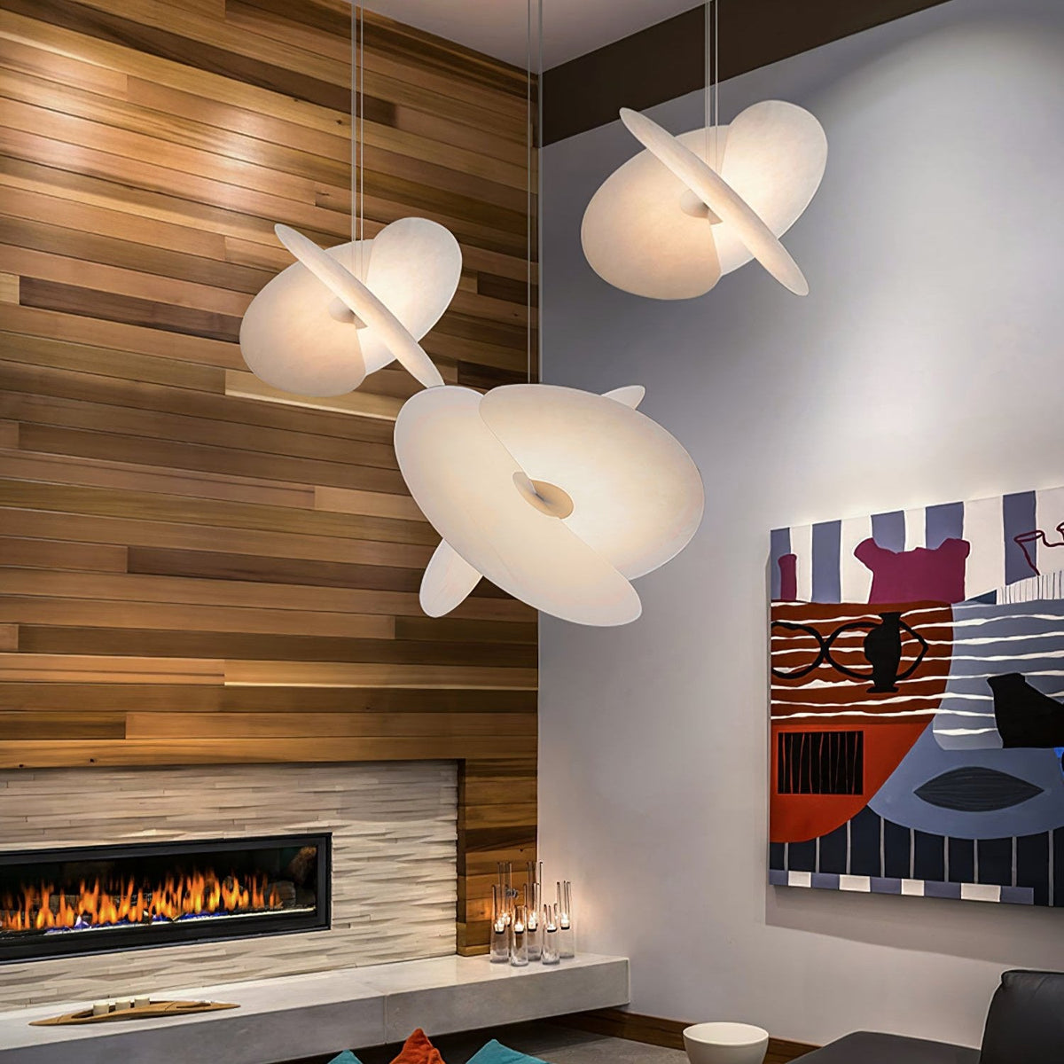 Modern Sail Pendant Light – Minimalist LED Ceiling Lamp for Dining Room & Living Room