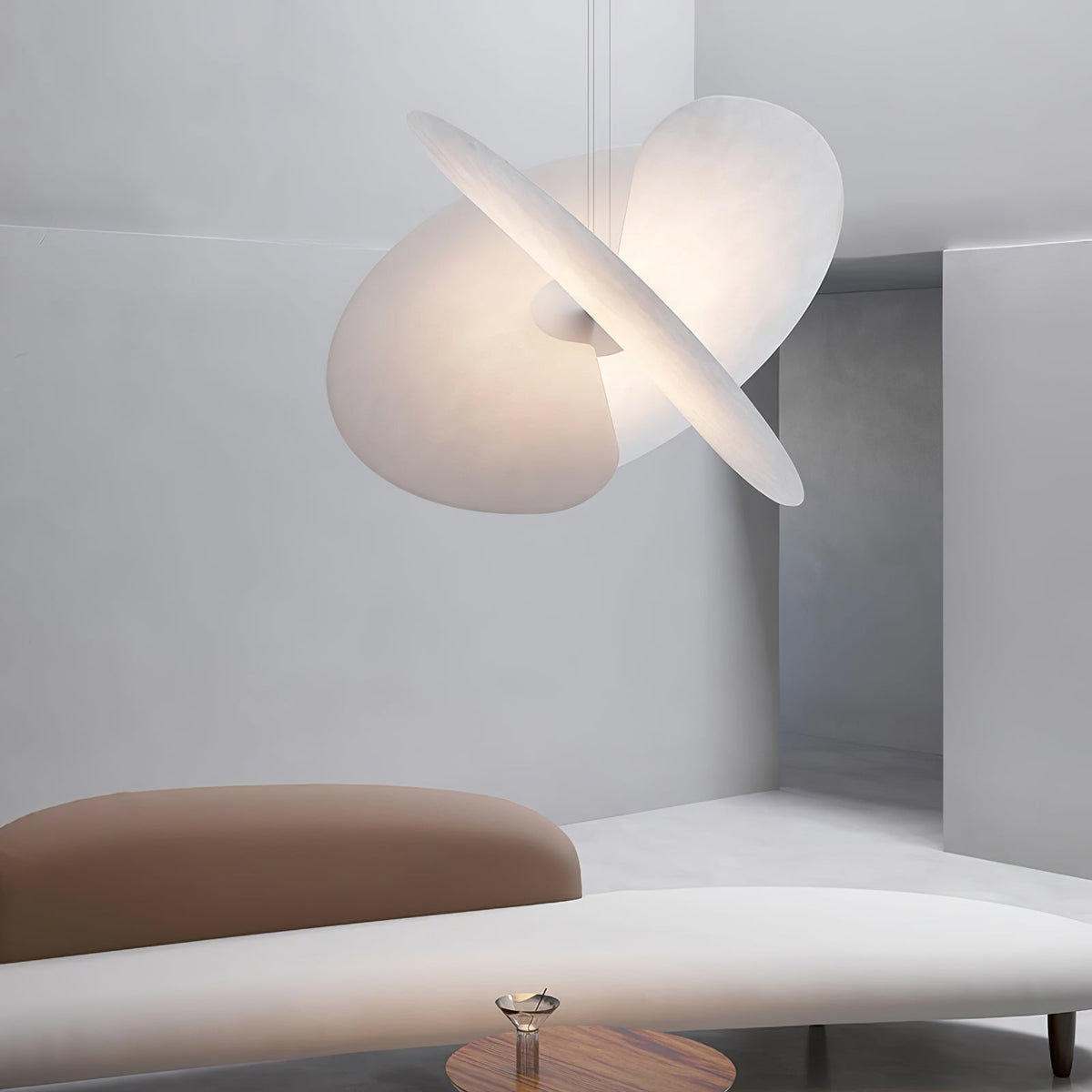 Modern Sail Pendant Light – Minimalist LED Ceiling Lamp for Dining Room & Living Room