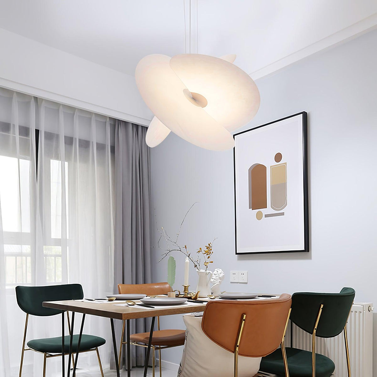 Modern Sail Pendant Light – Minimalist LED Ceiling Lamp for Dining Room & Living Room