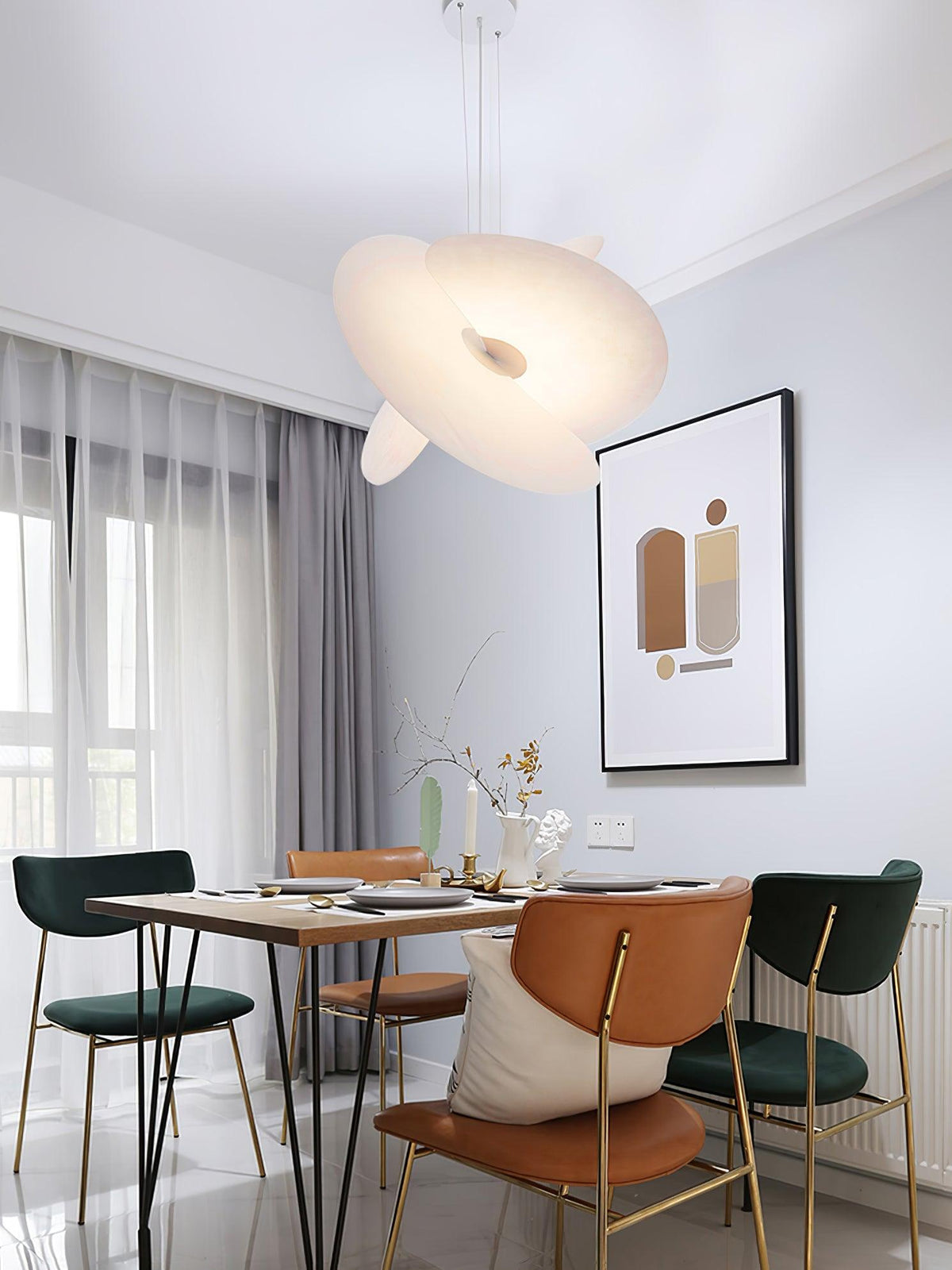 Modern Sail Pendant Light – Minimalist LED Ceiling Lamp for Dining Room & Living Room