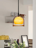 Levitation Dijkstra Pendant Light – Modern Wood & Glass Hanging Lamp for Dining Room, Kitchen Island, Bedroom