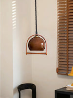 Levitation Dijkstra Pendant Light – Modern Wood & Glass Hanging Lamp for Dining Room, Kitchen Island, Bedroom