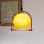 Levitation Dijkstra Pendant Light – Modern Wood & Glass Hanging Lamp for Dining Room, Kitchen Island, Bedroom