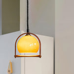 Levitation Dijkstra Pendant Light – Modern Wood & Glass Hanging Lamp for Dining Room, Kitchen Island, Bedroom