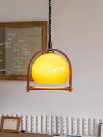 Levitation Dijkstra Pendant Light – Modern Wood & Glass Hanging Lamp for Dining Room, Kitchen Island, Bedroom