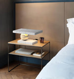 Levoro Stone Table Lamp with Green Marble and Gold Sphere