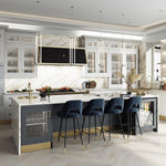 Lia Minimalist LED Pendant Light in Chrome and White