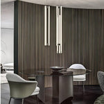 Lia Minimalist LED Pendant Light in Chrome and White