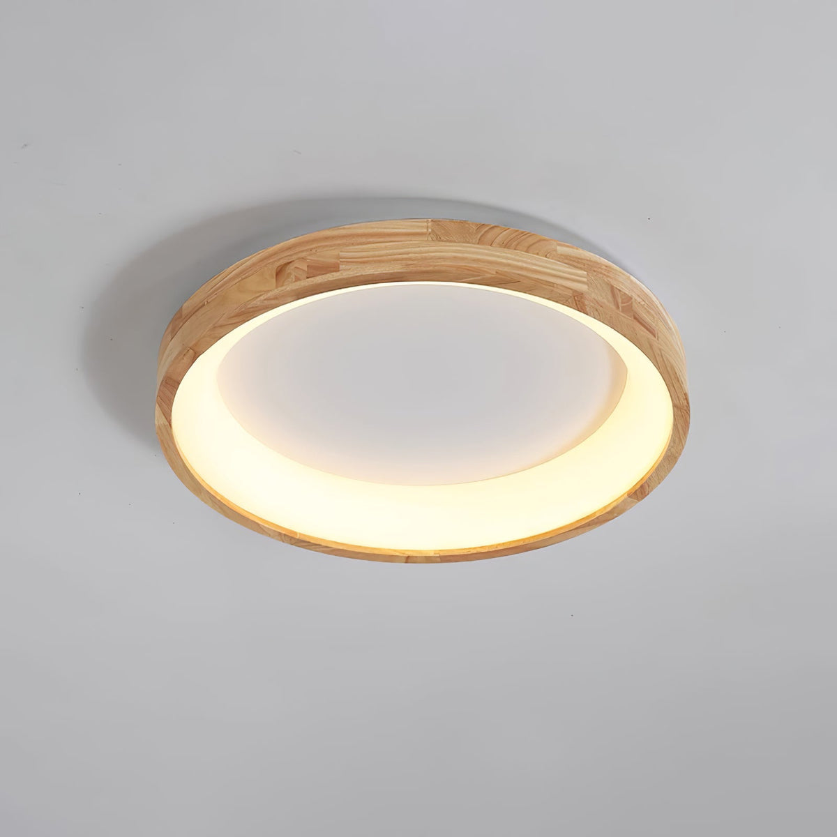 Ligna Square LED Ceiling Light in Wood and Acrylic