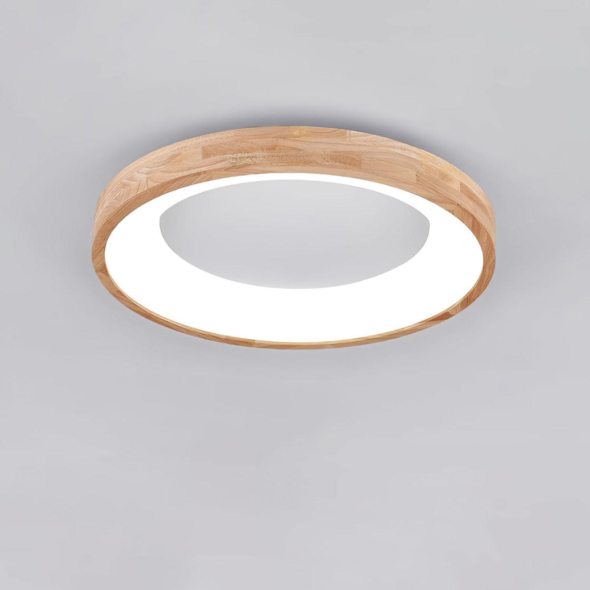 Ligna Square LED Ceiling Light in Wood and Acrylic