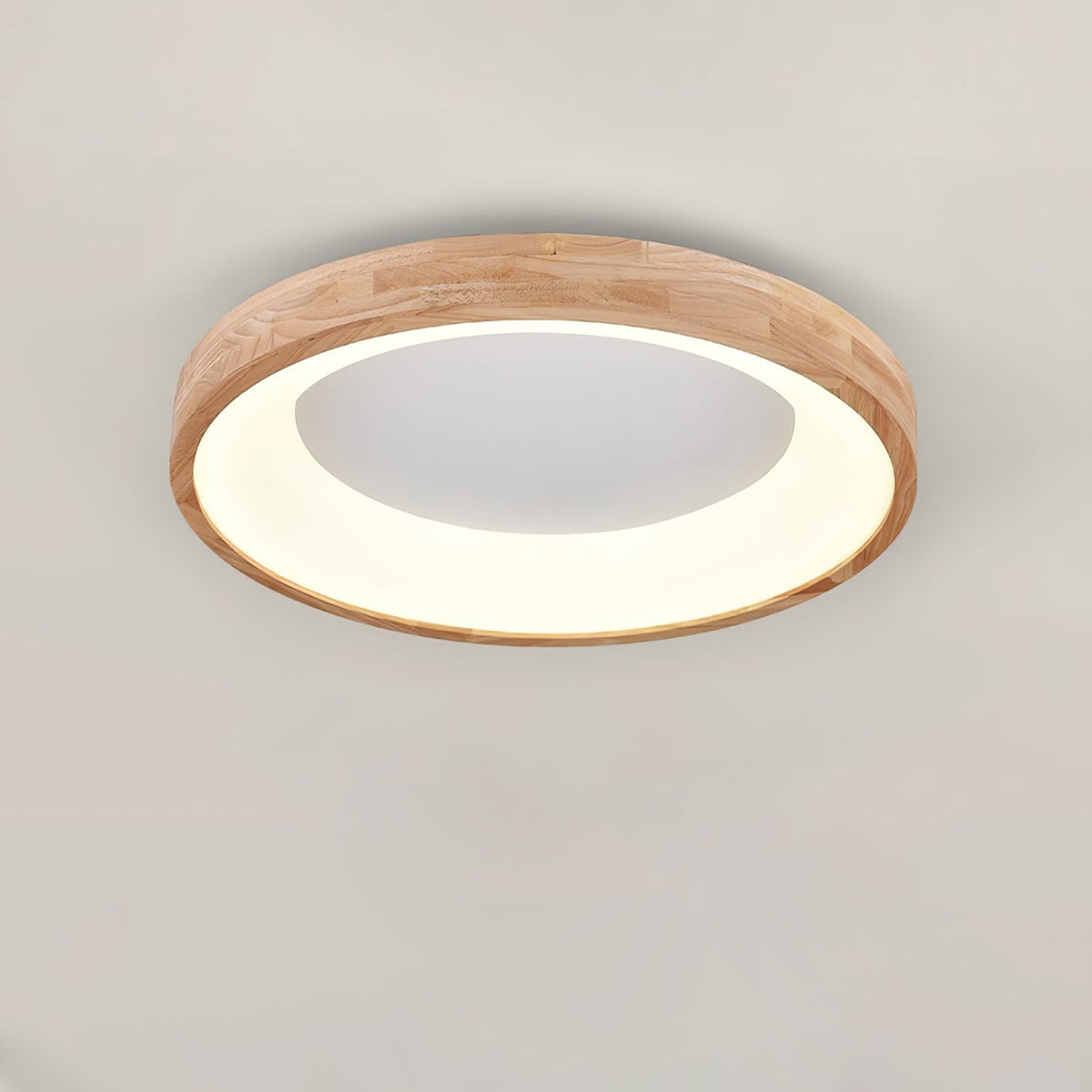 Ligna Square LED Ceiling Light in Wood and Acrylic