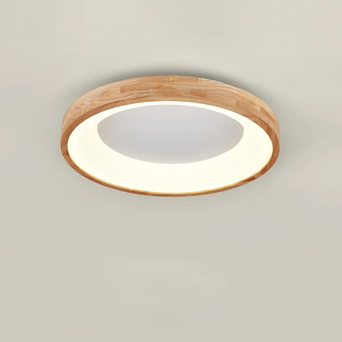 Ligna Square LED Ceiling Light in Wood and Acrylic