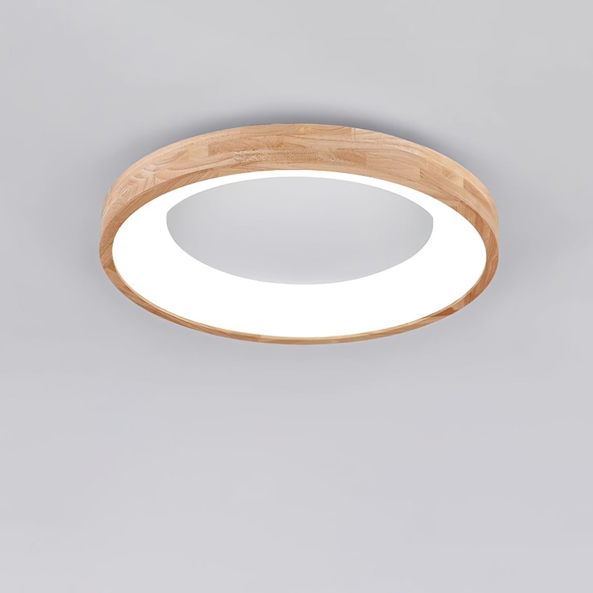 Ligna Square LED Ceiling Light in Wood and Acrylic