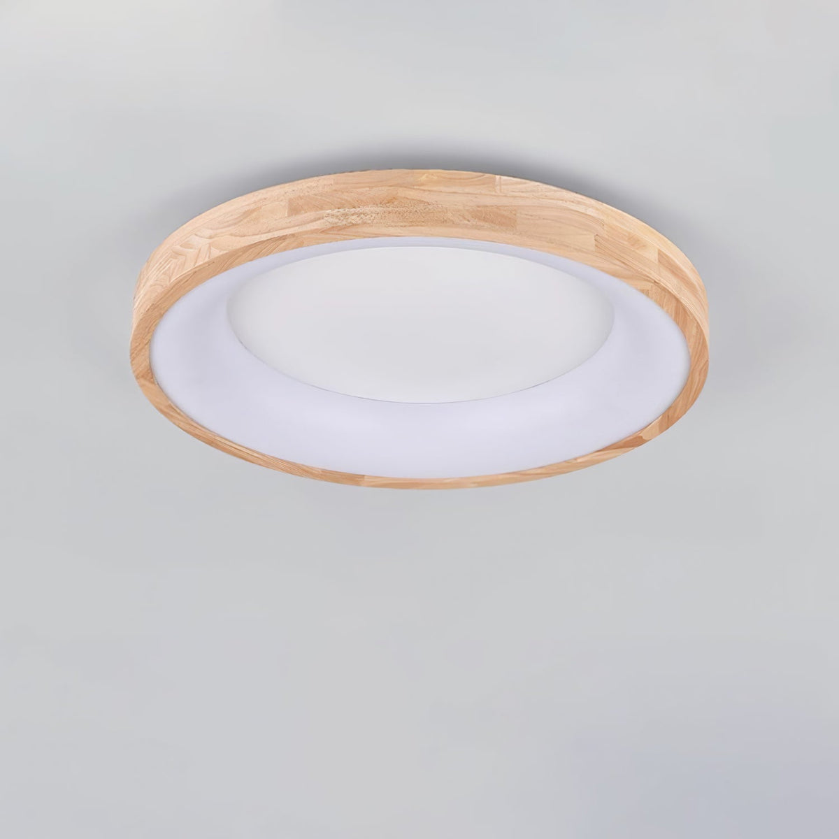 Ligna Square LED Ceiling Light in Wood and Acrylic
