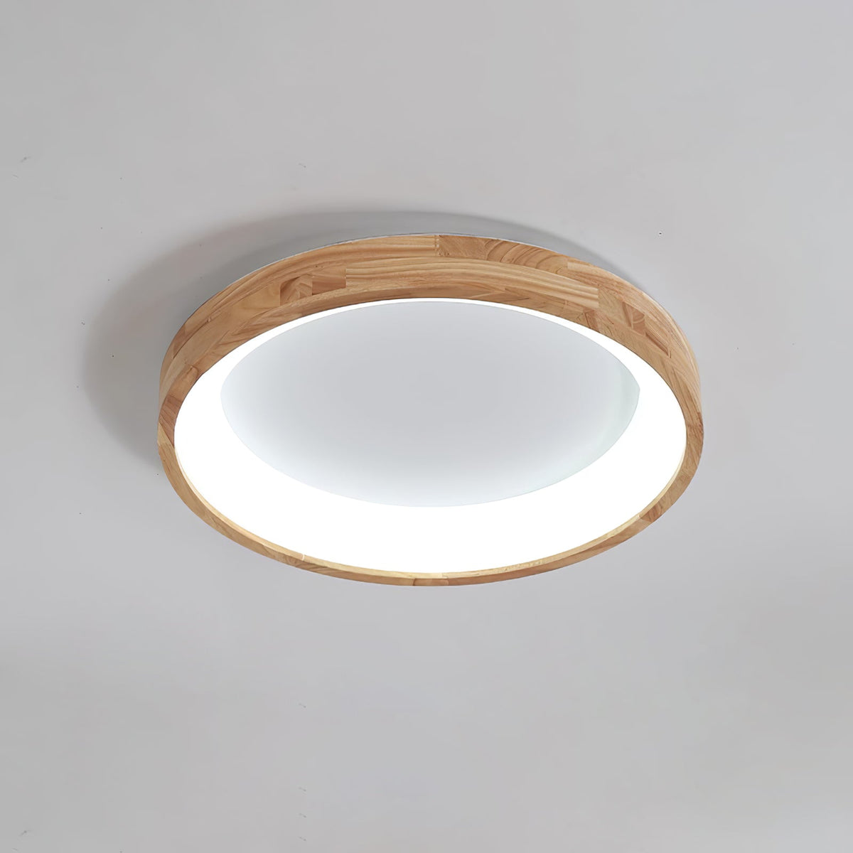 Ligna Square LED Ceiling Light in Wood and Acrylic