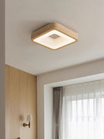 Ligna Square LED Ceiling Light in Wood and Acrylic
