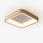 Ligna Square LED Ceiling Light in Wood and Acrylic