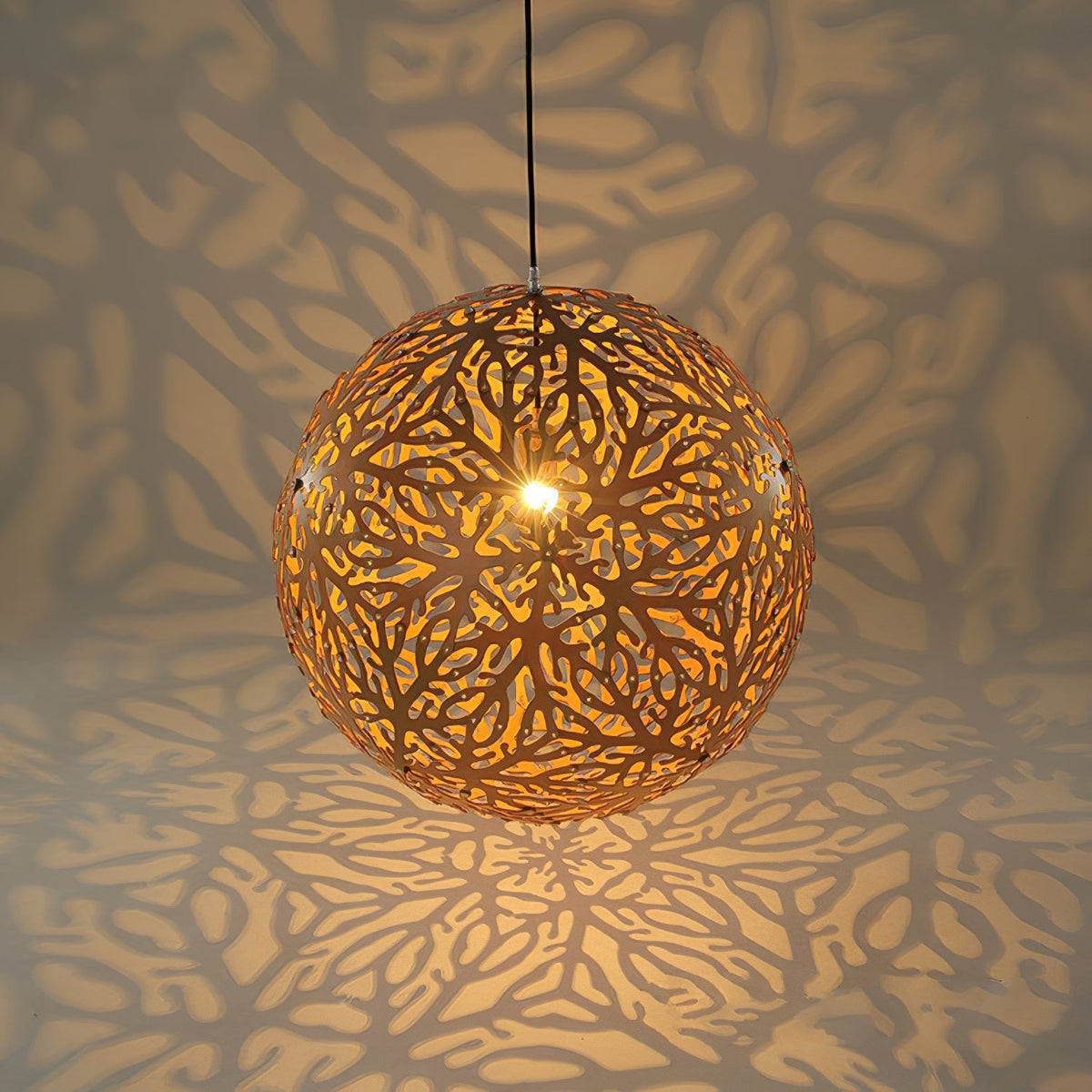 Ligno Sculptural Wood Pendant Light for Dining and Living Spaces